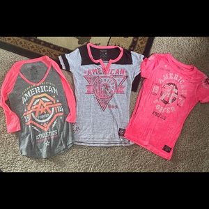 3 American fighter shirts small